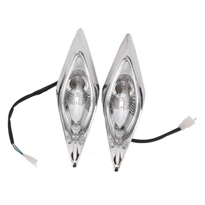 POCREATION ATV Front LED Headlights Set, Left and Right 3-Wire 12V Lamp for 125