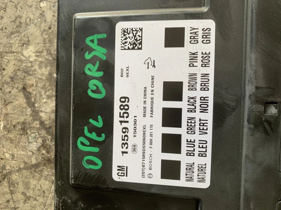 BODY COMPUTER PER OPEL Corsa E 3° Serie 13591589 (15>) - Immagine 3 di 4