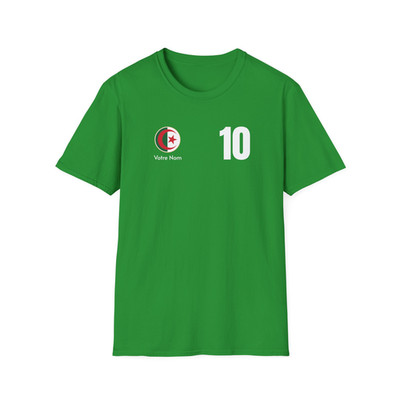 T-Shirt ALGERIEN Name personalisierbar Fußballmannschaft Volley Handball Herren