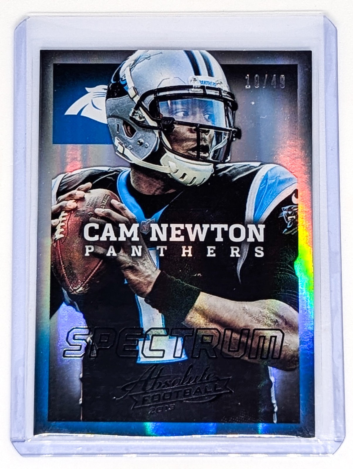 2013 Panini Absolute Spectrum Black #15 Cam Newton /49 Carolina Panthers