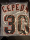 Orlando Cepeda Signed San Francisco Giants #30 Baseball Jersey JSA Authentic