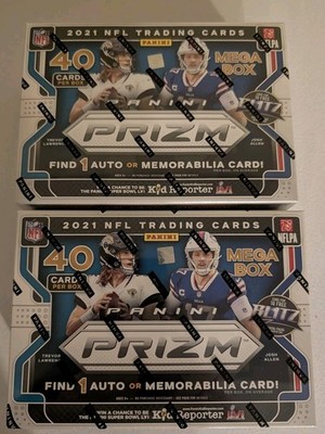 2021 Panini Prizm NFL Football Mega Box Factory Sealed 2 BOX LOT