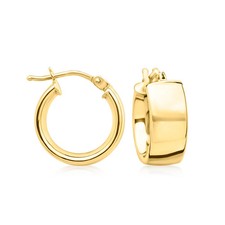 Ross-Simons Italian 14kt Yellow Gold Huggie Hoop Earrings. 5/8 inches