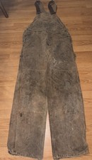 Vintage Carhartt Overalls Destroyed Thrashed Work Farm Chore