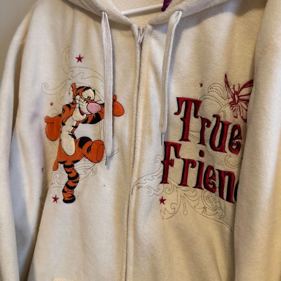 Disney Tigger Winnie the Pooh True Friend Crema Polar Cremallera Sudadera con Capucha 3X Foto 3 de 4