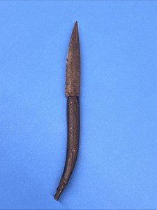 Primitive 1800s  19th Century Spanish Navaja Folding Knife