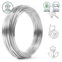 Basteldraht Aluminium 1Mm 30M Silber Schmuckdraht FüR Basteln Und DIY