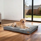 Large Waterproof Dog Bed With Washable Cover Non Slip Bottom 4 Sizes 2 Colors