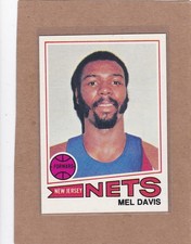 1977-78 TOPPS BASKETBALL WHITE BACK MEL DAVIS #38 NETS NM/NMMT *A46169