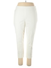 Talbots Women Ivory Casual Pants 14 Plus