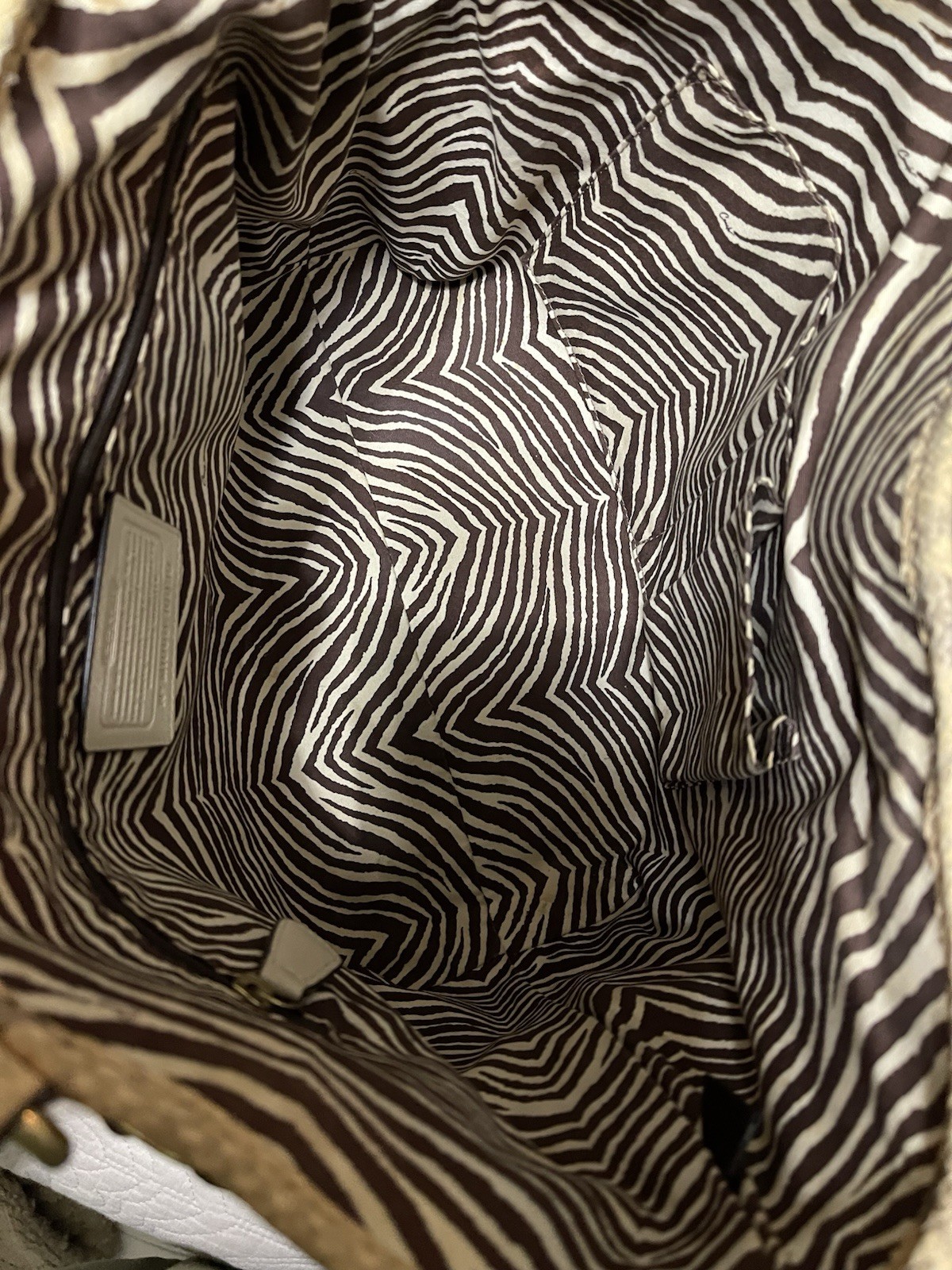 Coach Python Straw Natalie Tote 2010 - image 7