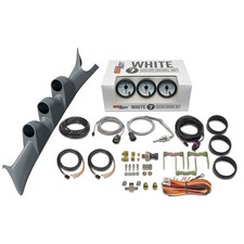 Glowshift Boost1500f Egtfuel Pressure Gauges Gray Pod Fits 99-07 Super Duty