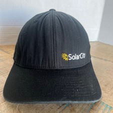 Solar City Black Yupoong Hat Fitted Adult Size L/XL Fitted Hat Baseball Cap
