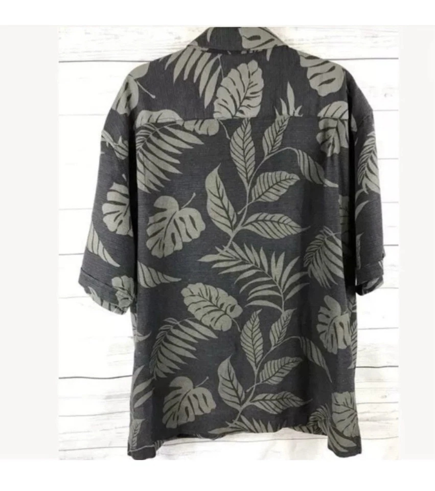 Camisa Hawaiana Jaxx Jaxx Talla XXL 100% Seda Manga Corta Botón Delantero De Colección Foto 3 de 4