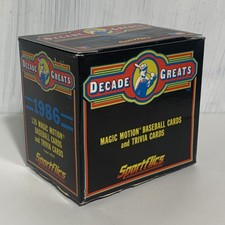 1986 Sportflics Decade Greats Magic Motion Baseball & Trivia Cards Complete Set