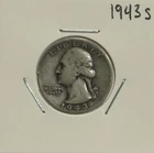 1943 S Washington Quarter, 90% Silver, Very Nice, Low Mintage! 🔥