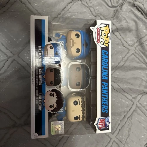 Funko Pop! NFL Carolina Panthers 3-Pack Cam Newton Greg Olsen Luke Kuechly Set