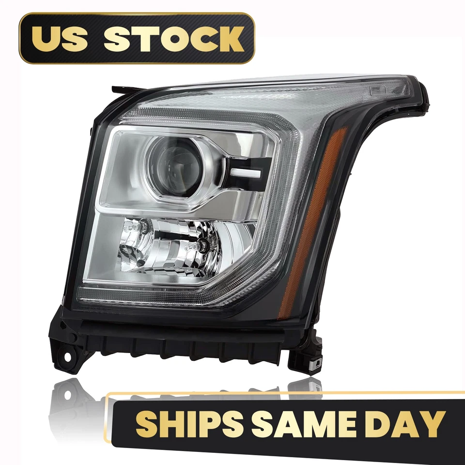 [FULL HID] Para GMC Yukon 2015-2020 Faro Proyector Lado del Conductor LED DRL LH Foto 2 de 4