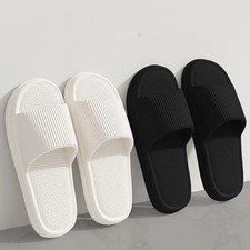 Women Men EVA Summer Slides Non-Slip Bathroom Beach Slippers Soft Sandals
