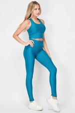 2 Piece Scrunch Butt Leggings and Crop Top Set