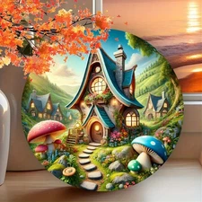 Enchanted Cottage Foil Stencil - 8Inch (20x20 cm) Waterproof, Dustproof, Durable