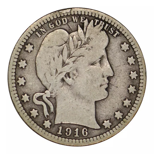 1916-D Barber Quarter Fine Condition