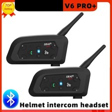 Bluetooth Motorcycle Helmet Intercom Headset with 800M BT Interphone Waterproof