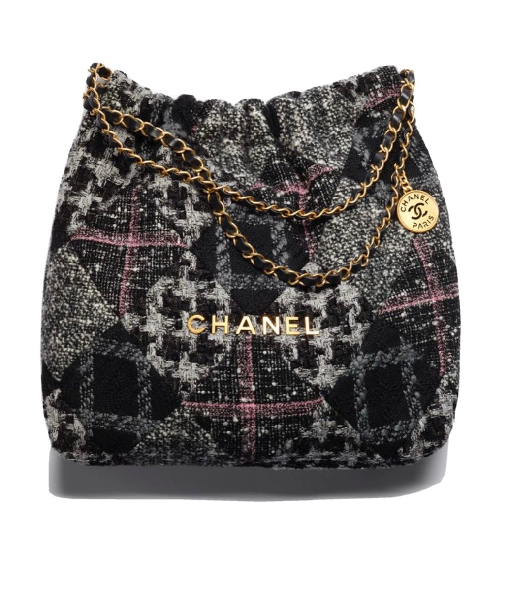 Chanel 22 Tweed Medium Bag - Guaranteed Authentic | eBay