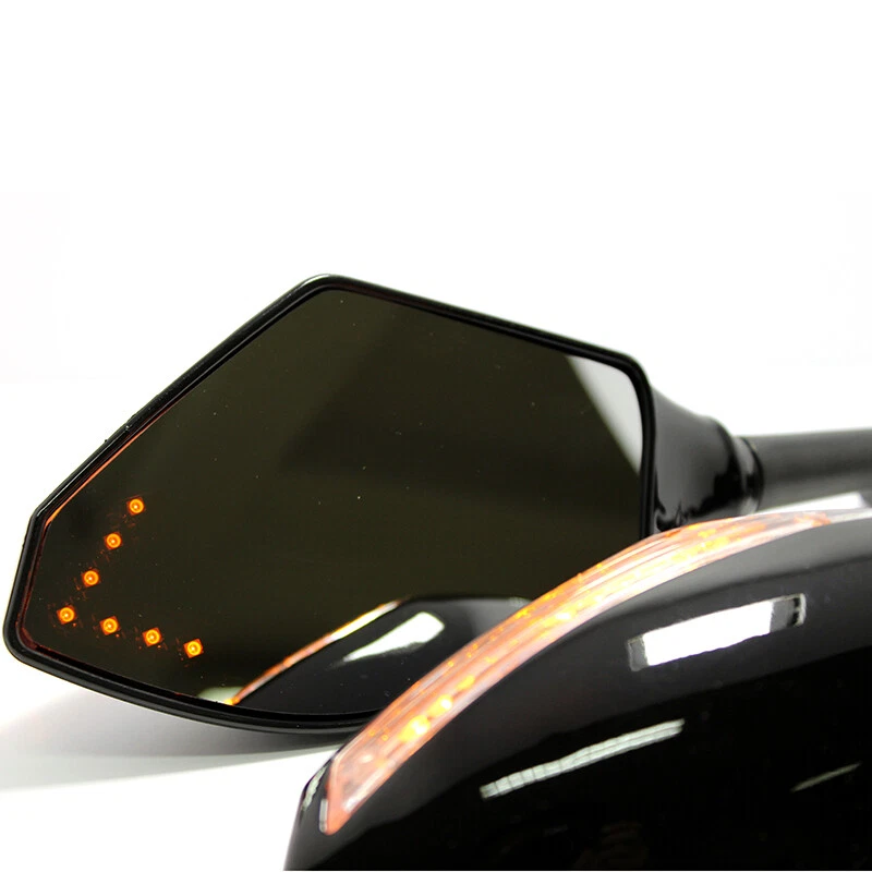 Espejos retrovisores LED para 2005 2006 2007 2008 2009 2010 KAWASAKI NINJA ZX10R Q Foto 2 de 4