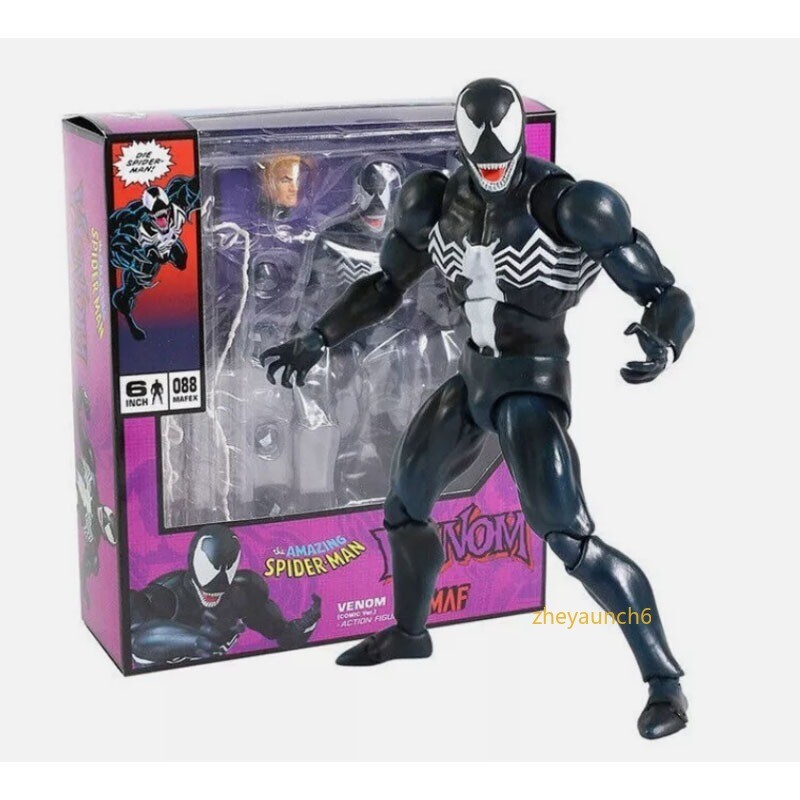New MAFEX 088 1:12 The Amazing Spider-Man Venom Comic Ver. Action