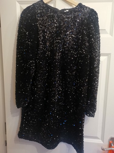Buy SUPER-GLAM H\u0026M SZ S ALL OVER SEQUIN 