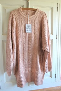 free people cable knit sweater dress