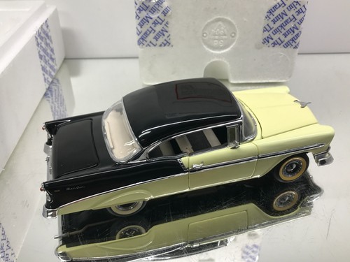 FRANKLIN MINT B11WP94 CHEVY BEL AIR SEDAN 1956 -YELLOW+BLACK 1:24- GOOD IN BOX - Imagen 11 de 19