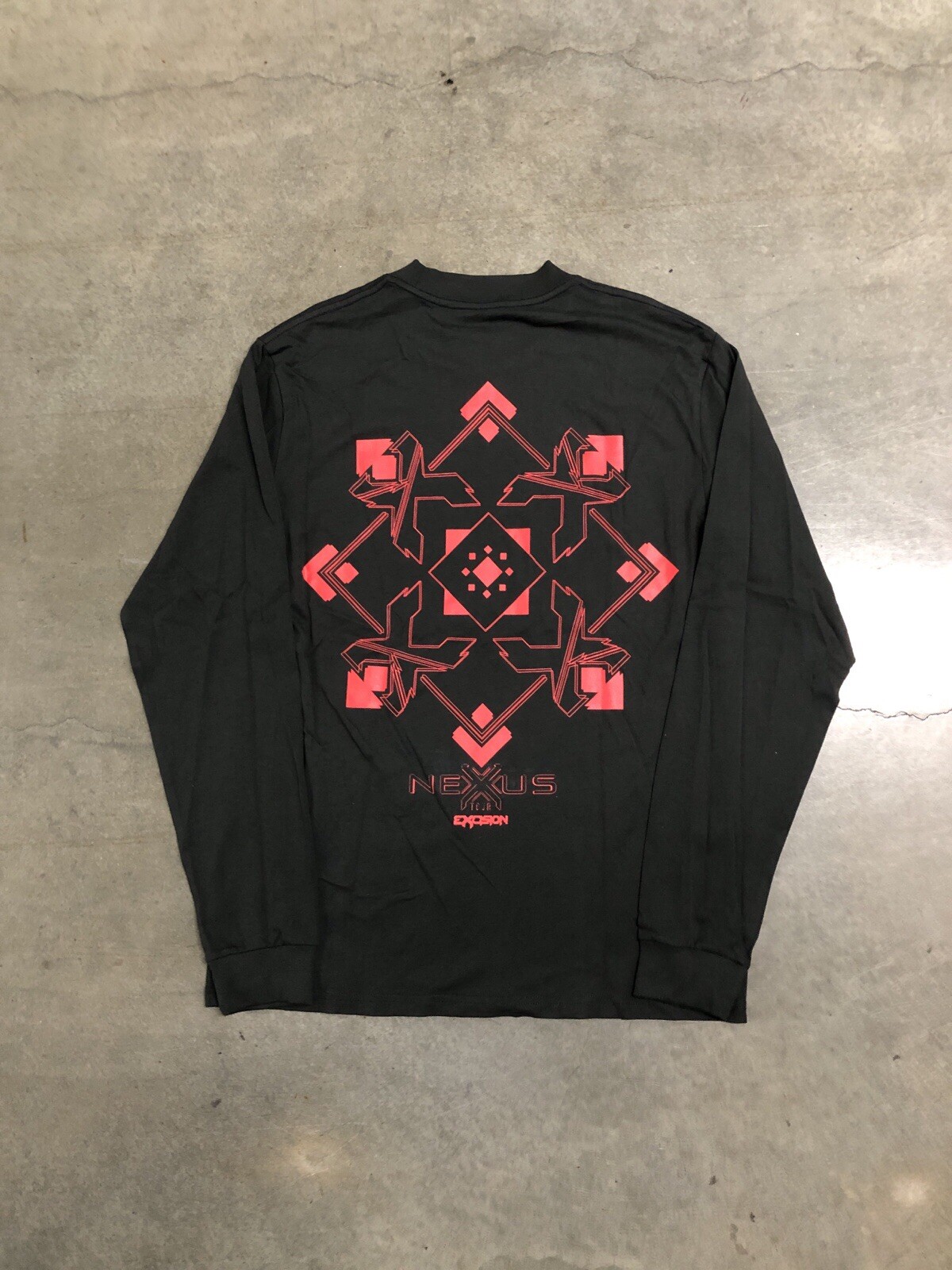 Excision 2024 Nexus Your Merch Long Sleeve Graphic Print T-Shirt