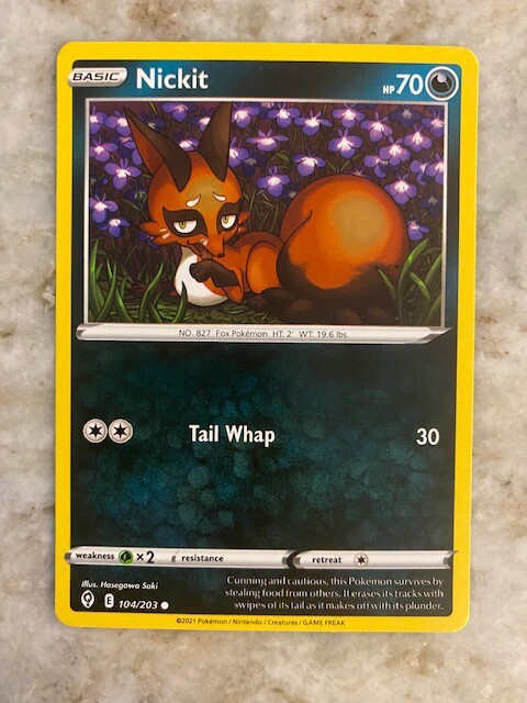 nickit pokemon card Pokemon - Sword & Shield - Shining Fates - Nickit