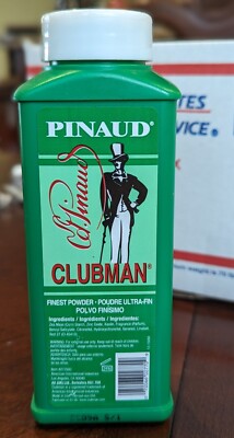 Clubman - Pinaud Powder for After Haircut or Shaving, White, 4oz- ''NEW'' (B13)