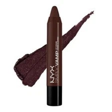 NYX Simply Vamp Lip Cream Chubby Pencil - Shade Enamored Dark Brown Discontinued