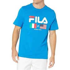 Fila International Men's T-Shirt Direct Blue LM913786-916