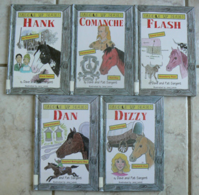 5 SADDLE UP SERIES Horses, Dave&Pat Sargent HC Character Development,Ozark Publ