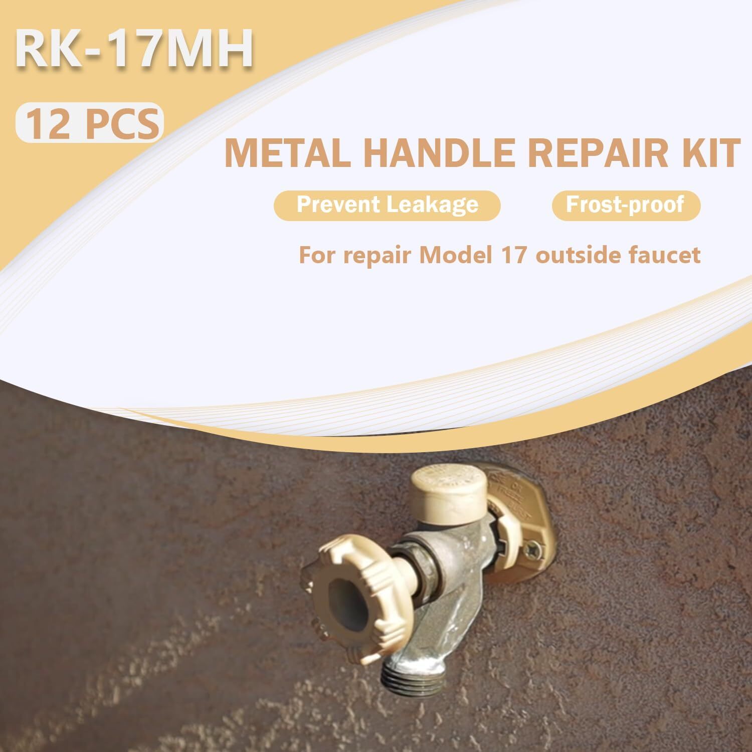 for Woodford Model 17 Outdoor Faucet RK-17MH Repair Kit Metal Handle Repair Kit