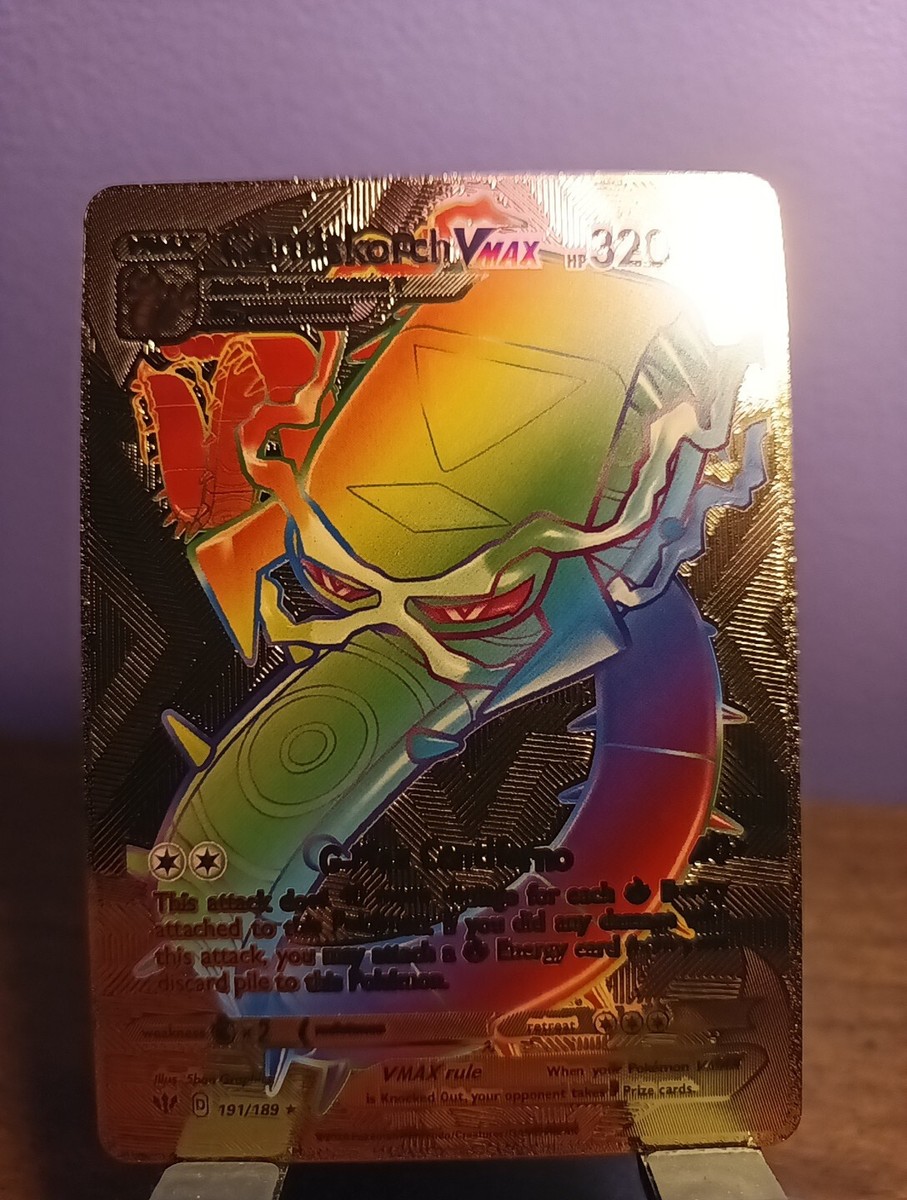 （値下げ）フェニックス Centiskorch VMAX 191/189 Rainbow HP330 Gold Foil Fan Art Display