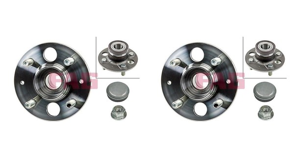 FAG 2X Radnabe Radlagersatz Hinterachse FüR Honda Jazz II GD GE3 GE2 GD-image