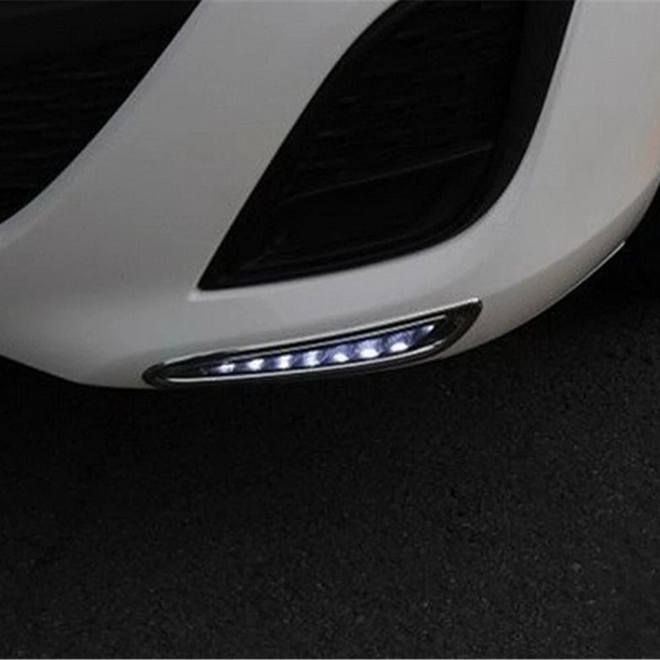Luz de circulación diurna LED DRL LED luz de parachoques delantero para Mazda M3 Axela 2010-13 Foto 3 de 4