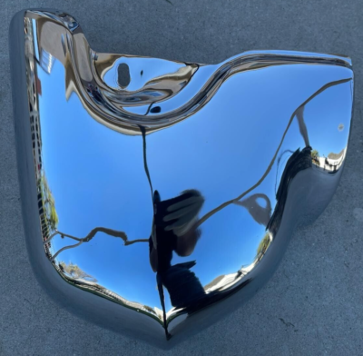 1963 Cadillac Left Front Lower Bumper End | Triple Plated Chrome