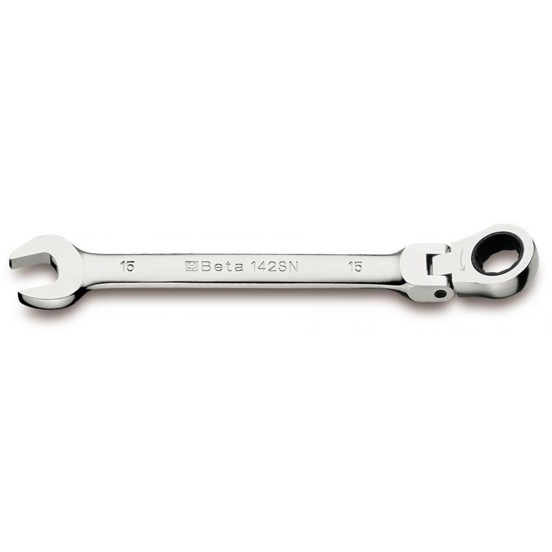 Beta 142SN Flexible Head Ratchet Combination Spanner 19mm