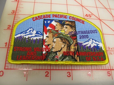 Cascade Pacific Council CSP collectible Scoutrageous 2000 90th BSA patch (p17)