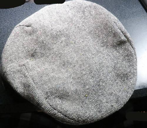 Stetson Driving Cap Hat Flat Cabbie Newsboy Soft Wool Blend XL Grey Snap VTG - Picture 4 of 5