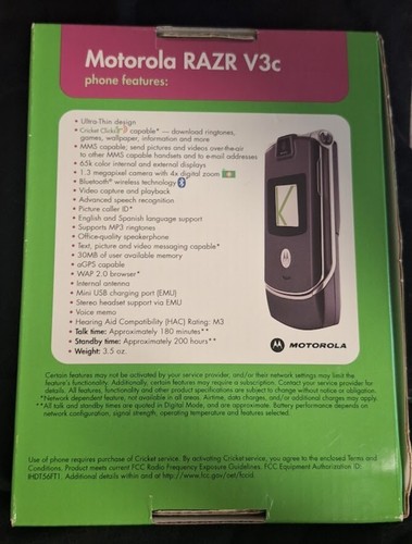 Used - 2005 Motorola Razr V3c Flip Phone (Locked)