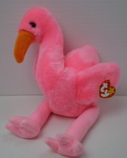 TY Beanie Buddy – Pinky – Flamingo - 1998