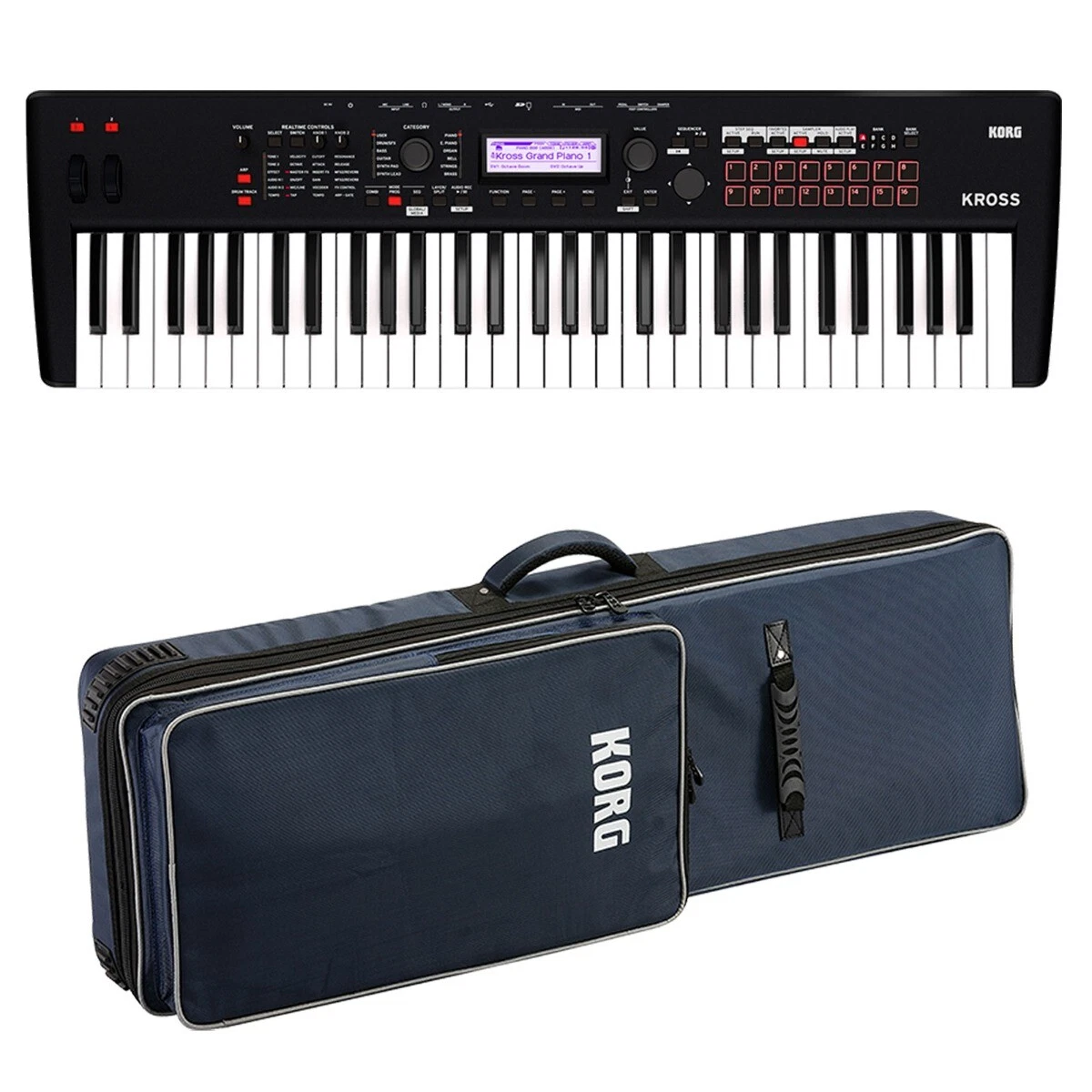 Korg Kross 2 61 Music Workstation - Matte Black CARRY BAG KIT | eBay